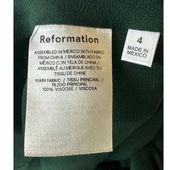 Reformation Niara Mini Dress in the Coriander Floral  Size: 4 - Picture 10 of 12